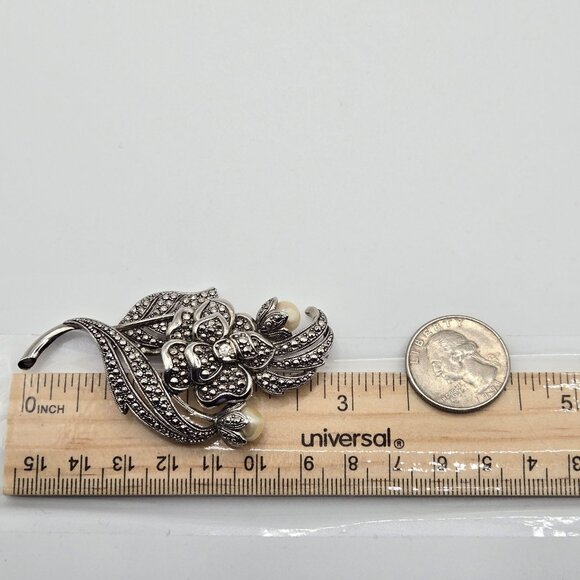 Kenneth J Lane KJL Avon 90s Flower Swirl Stmt Elegant Romantic Brooch Pin - Picture 3 of 16